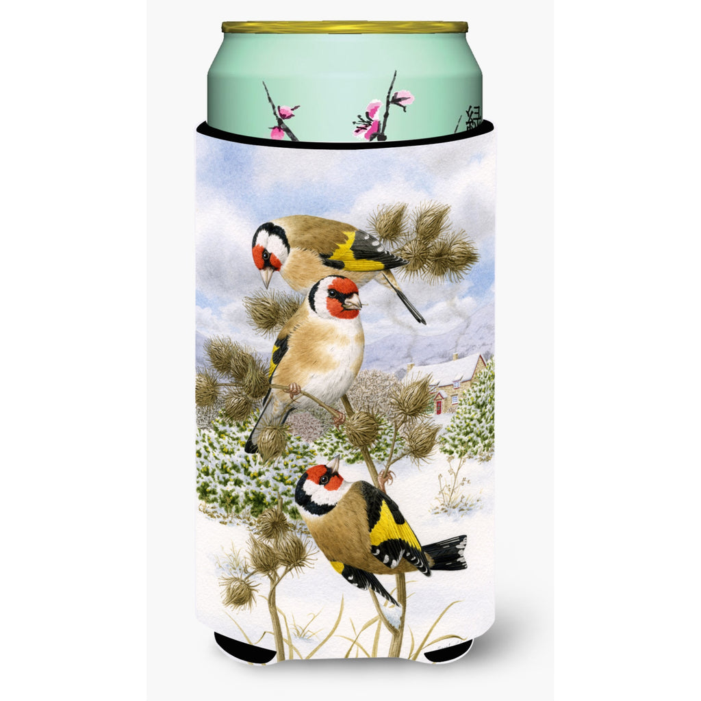 Caroline's Treasures European Goldfinch Wine Bottle Koozie Hugger
