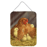 Caroline'S Treasures My Little Chickadees With Hen Chicken Wall Or Door Hanging Prints Asa2011Ds1216, 16Hx12W, Multicolor