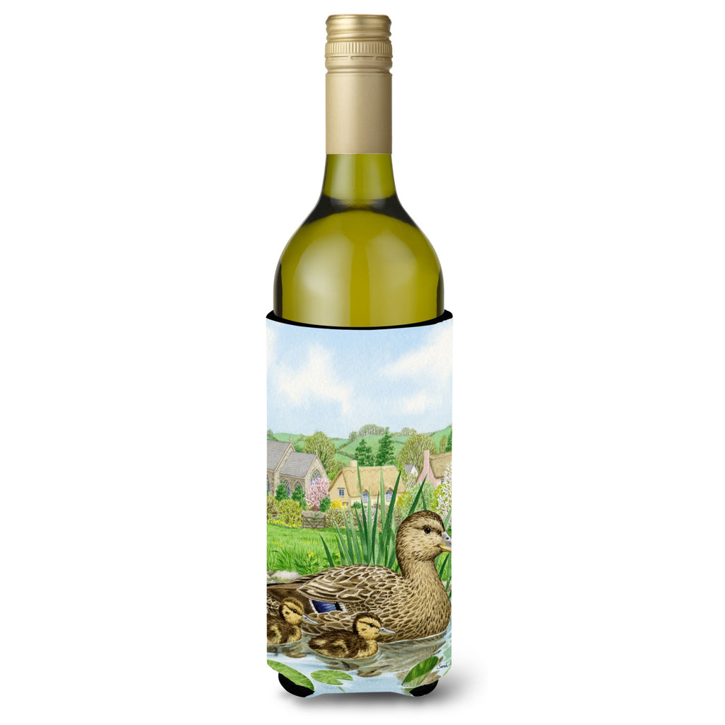 Caroline'S Treasures Mallard Duck Wine Bottle Koozie Hugger - Thumbnail 3