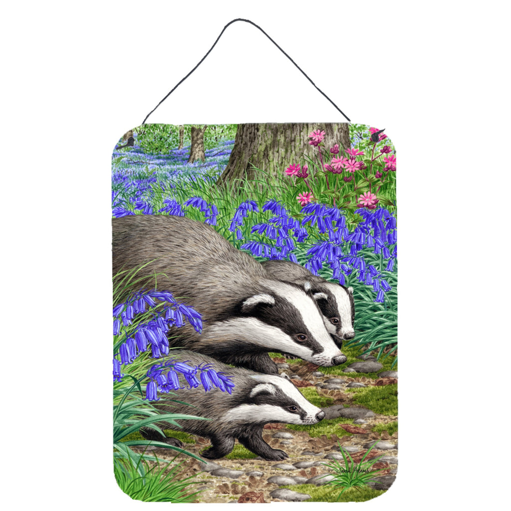 Caroline's Treasures Badgers Wall Or Door Hanging Prints