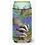 Caroline'S Treasures Badgers Tall Boy Koozie Hugger, Multicolor