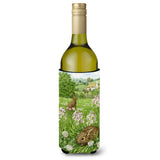 Caroline'S Treasures Leveret And Momma Rabbit Wine Bottle Koozie Hugger, 750 Ml, Multicolor