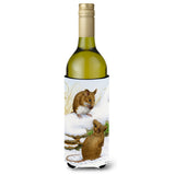 Caroline'S Treasures Wood Mouse Wine Bottle Koozie Hugger, 750 Ml, Multicolor