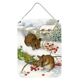 Caroline'S Treasures Wood Mice And Berries Wall Or Door Hanging Prints Asa2028Ds1216, 16Hx12W, Multicolor
