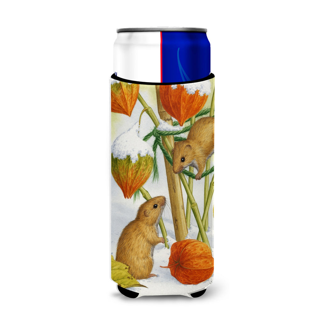 Caroline'S Treasures Harvest Mice Michelob Ultra Koozies For Slim Cans