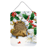 Caroline'S Treasures Hedgehog And Holly Wall Or Door Hanging Prints Asa2030Ds1216, 16Hx12W, Multicolor