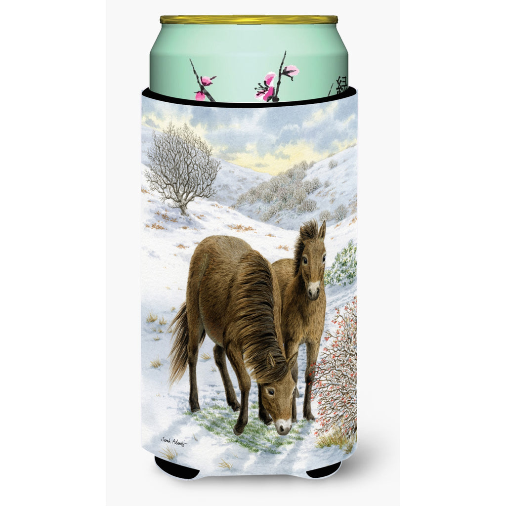 Caroline'S Treasures Exmoor Ponies Horse Wine Bottle Koozie Hugger - Thumbnail 2