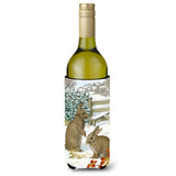 Caroline'S Treasures Asa2034Literk Rabbits Wine Bottle Koozie Hugger, 750 Ml, Multicolor