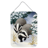 Caroline'S Treasures Badgers On The Move Wall Or Door Hanging Prints Asa2038Ds1216, 16Hx12W, Multicolor