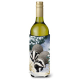 Caroline'S Treasures Badgers On The Move Wine Bottle Koozie Hugger, 750 Ml, Multicolor