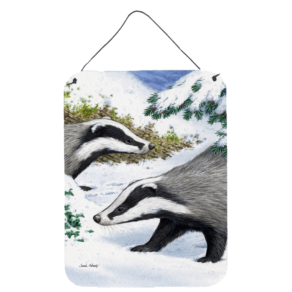 Caroline's Treasures Badgers Wall Or Door Hanging Prints - Thumbnail 2