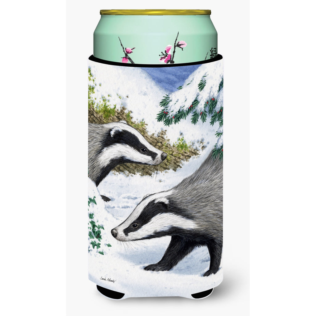 Caroline'S Treasures Badgers Look Here Wine Bottle Koozie Hugger - Thumbnail 3