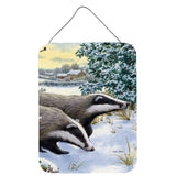 Caroline'S Treasures Badgers Two Of A Kind Wall Or Door Hanging Prints Asa2041Ds1216, 16Hx12W, Multicolor