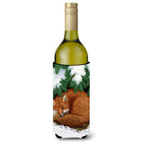 Caroline'S Treasures Fox Nap Time Wine Bottle Koozie Hugger, 750 Ml, Multicolor