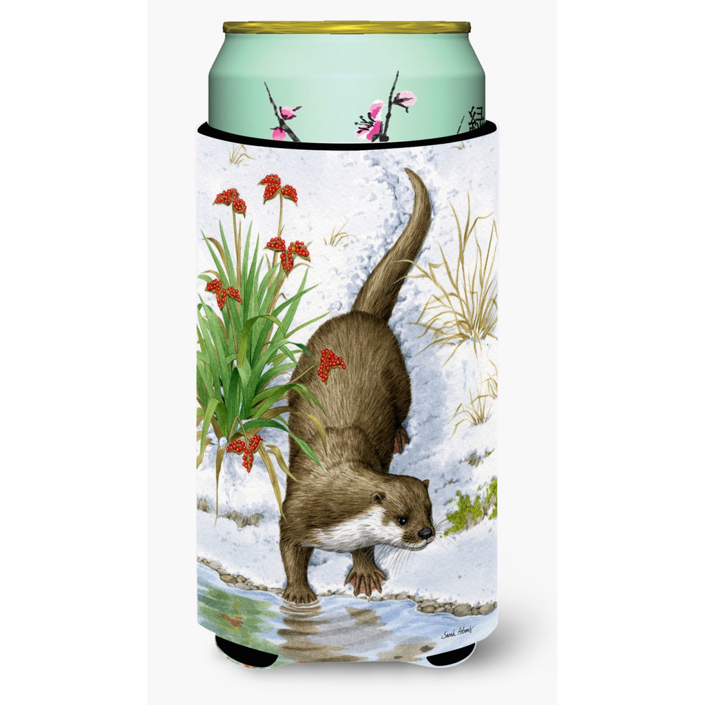 Caroline'S Treasures Otter By The Water Wine Bottle Koozie Hugger - Thumbnail 5