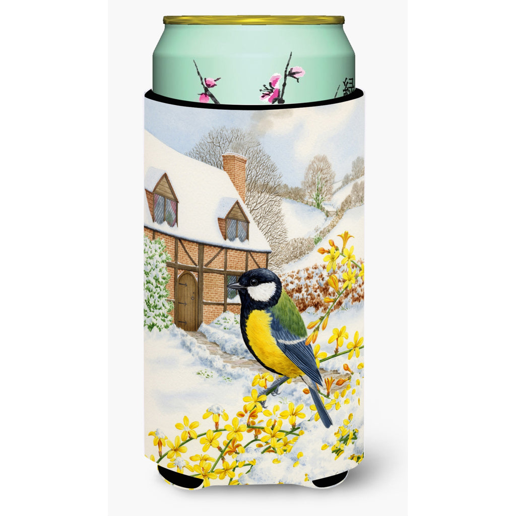 Caroline'S Treasures Coal Tits Tall Boy Koozie Hugger - Thumbnail 3