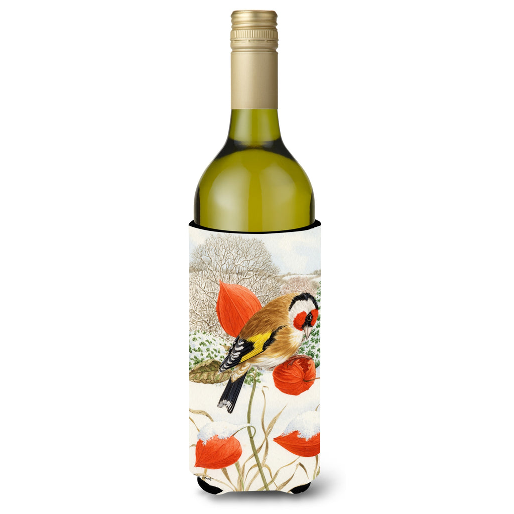 Caroline's Treasures European Goldfinch Wine Bottle Koozie Hugger - Thumbnail 5