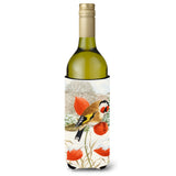 Caroline'S Treasures Asa2055Literk European Goldfinch Wine Bottle Koozie Hugger, 750 Ml, Multicolor