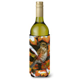 Caroline'S Treasures Redwing Wine Bottle Koozie Hugger, 750 Ml, Multicolor