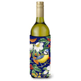 Caroline'S Treasures Eurasian Blue Tit Wine Bottle Koozie Hugger, 750 Ml, Multicolor