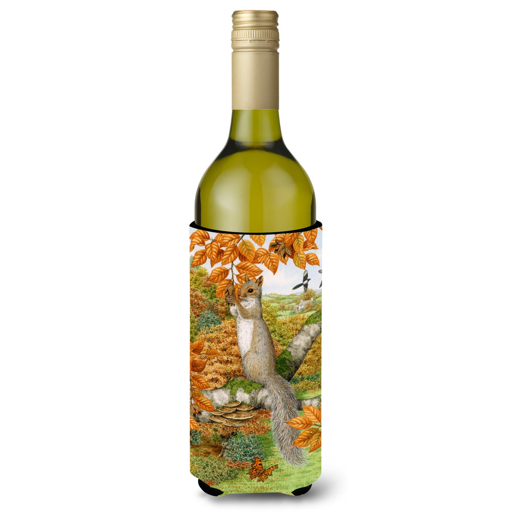 Caroline'S Treasures Grey Squirrel Wine Bottle Koozie Hugger