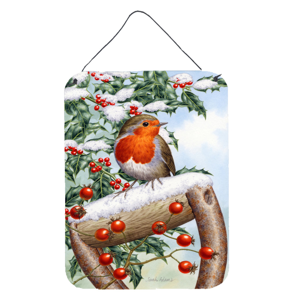 Caroline's Treasures European Robin By Sarah Adams Wall Or Door Hanging Prints - Thumbnail 4
