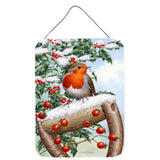 Caroline'S Treasures European Garden Robin Wall Or Door Hanging Prints Asa2077Ds1216, 16Hx12W, Multicolor