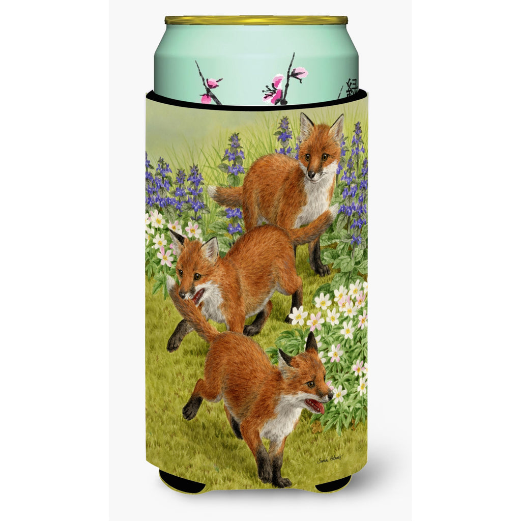 Caroline'S Treasures Fox Cubs Tall Boy Koozie Hugger - Thumbnail 3