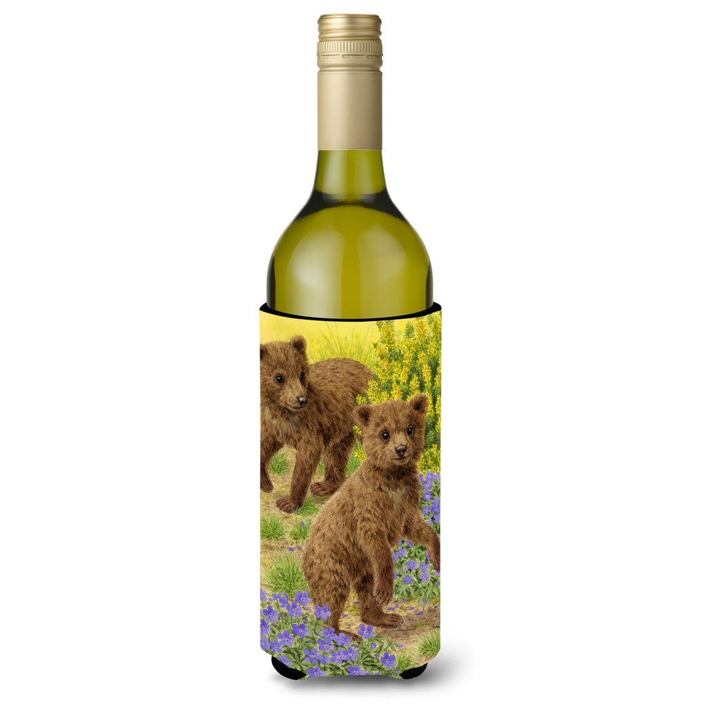 Caroline'S Treasures Bear Cubs Wine Bottle Koozie Hugger