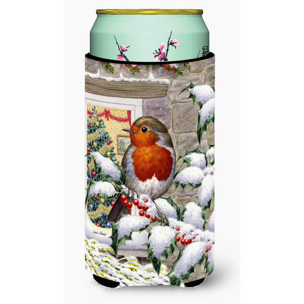 Caroline'S Treasures European Robin At The Window Tall Boy Koozie Hugger