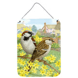Caroline'S Treasures House Sparrows Wall Or Door Hanging Prints Asa2091Ds1216, 16Hx12W, Multicolor