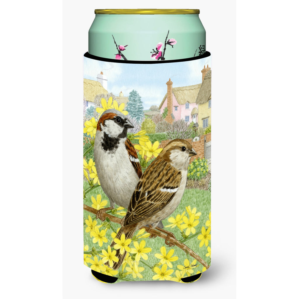 Caroline'S Treasures House Sparrows Wine Bottle Koozie Hugger - Thumbnail 2