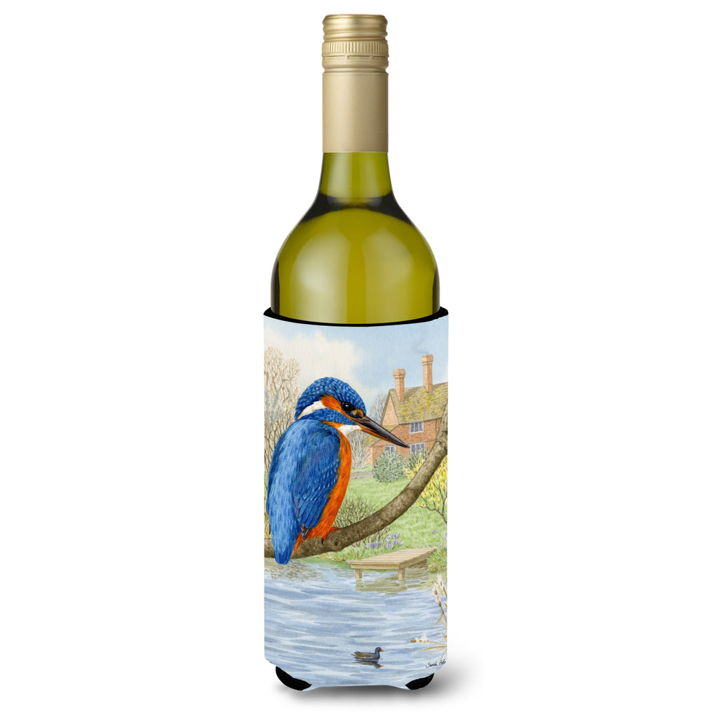 Caroline's Treasures Kingfisher Wine Bottle Koozie Hugger