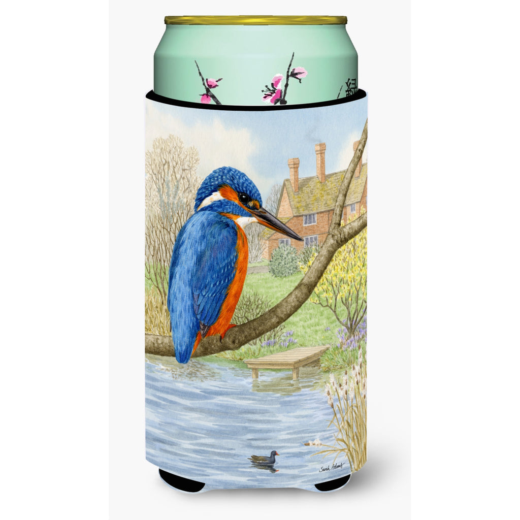 Caroline'S Treasures Kingfisher In Yellow Irises Tall Boy Koozie Hugger - Thumbnail 4