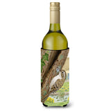 Caroline'S Treasures Asa2094Literk Treecreeper Wine Bottle Koozie Hugger, 750 Ml, Multicolor