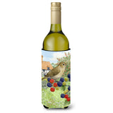 Caroline'S Treasures Garden Warbler Wine Bottle Koozie Hugger, 750 Ml, Multicolor