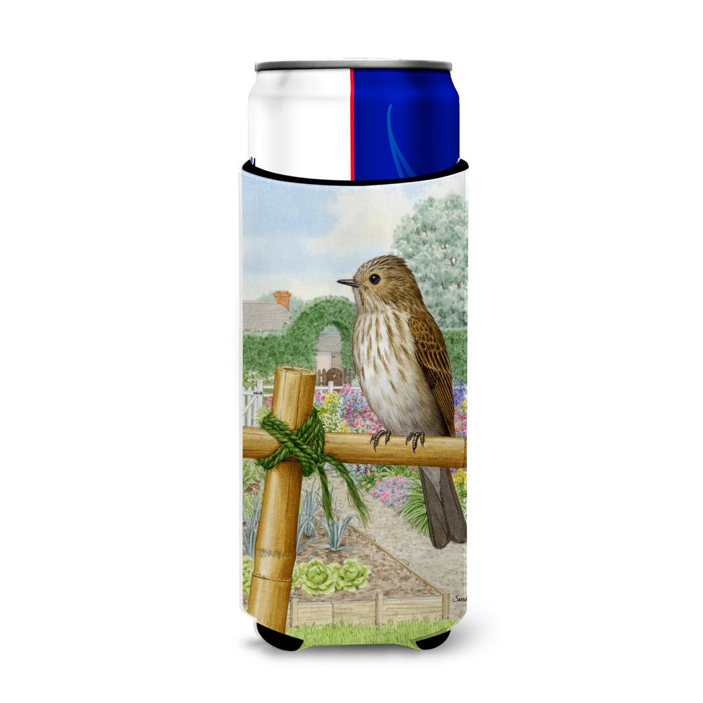 Caroline'S Treasures Asa2100Muk Spotted Flycatcher Koozie For Slim Cans