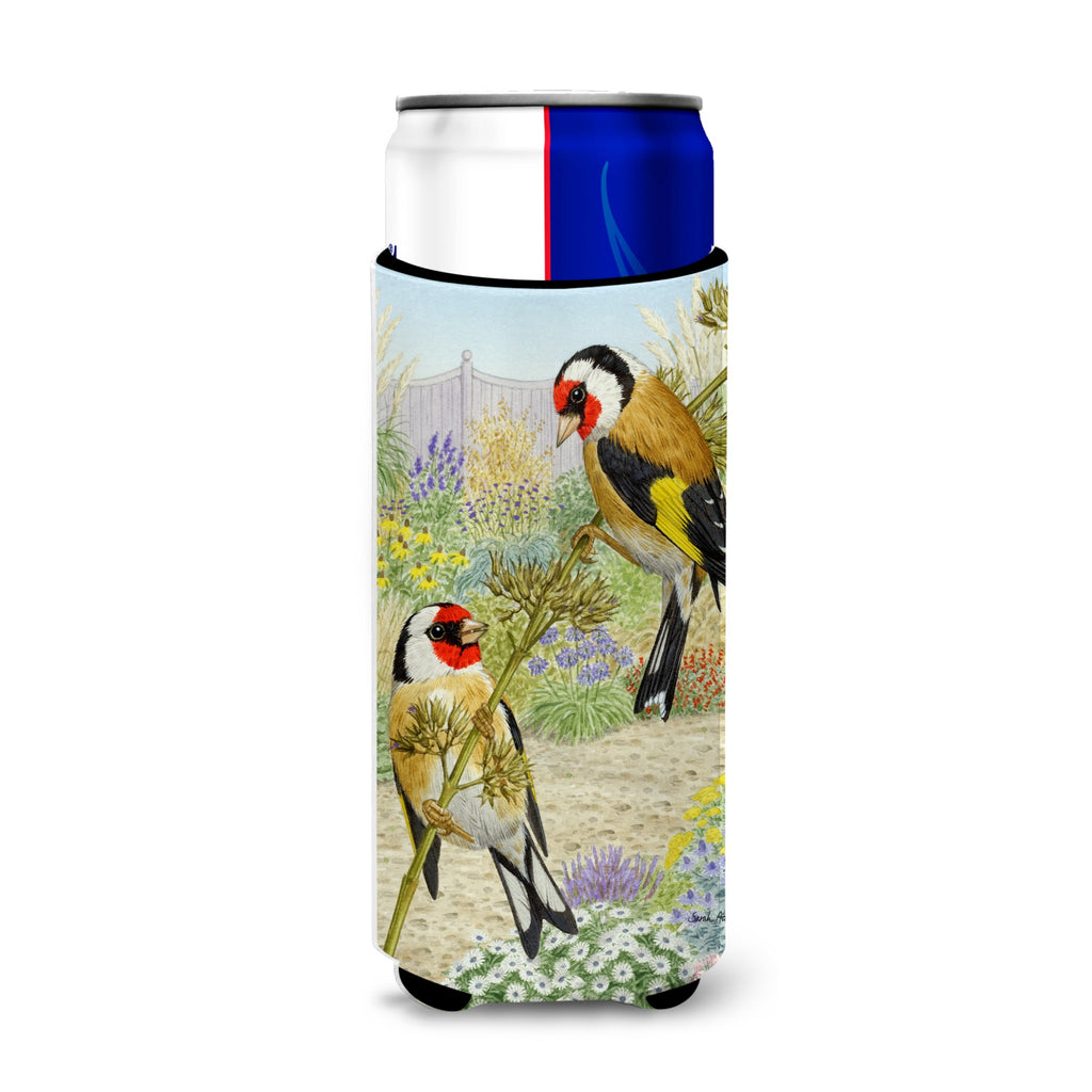 Caroline'S Treasures European Goldfinch Michelob Ultra Koozie For Slim Cans