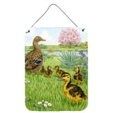 Caroline'S Treasures Female Mallard Duck & Ducklings Wall Or Door Hanging Prints Asa2105Ds1216, 16Hx12W, Multicolor