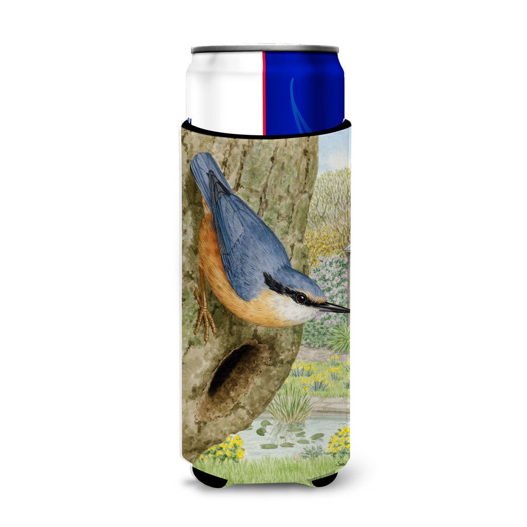 Caroline'S Treasures Breasted Nuthatch Michelob Ultra Koozies For Slim Cans