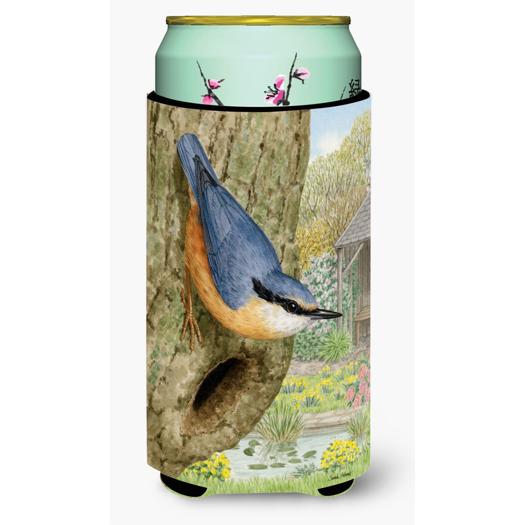 Caroline'S Treasures Red-Breasted Nuthatch Wine Bottle Koozie Hugger - Thumbnail 2