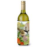 Caroline'S Treasures Asa2111Literk Coal Tits Wine Bottle Koozie Hugger, 750 Ml, Multicolor