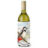 Caroline'S Treasures Spotted Woodpecker Wine Bottle Koozie Hugger, 750 Ml, Multicolor