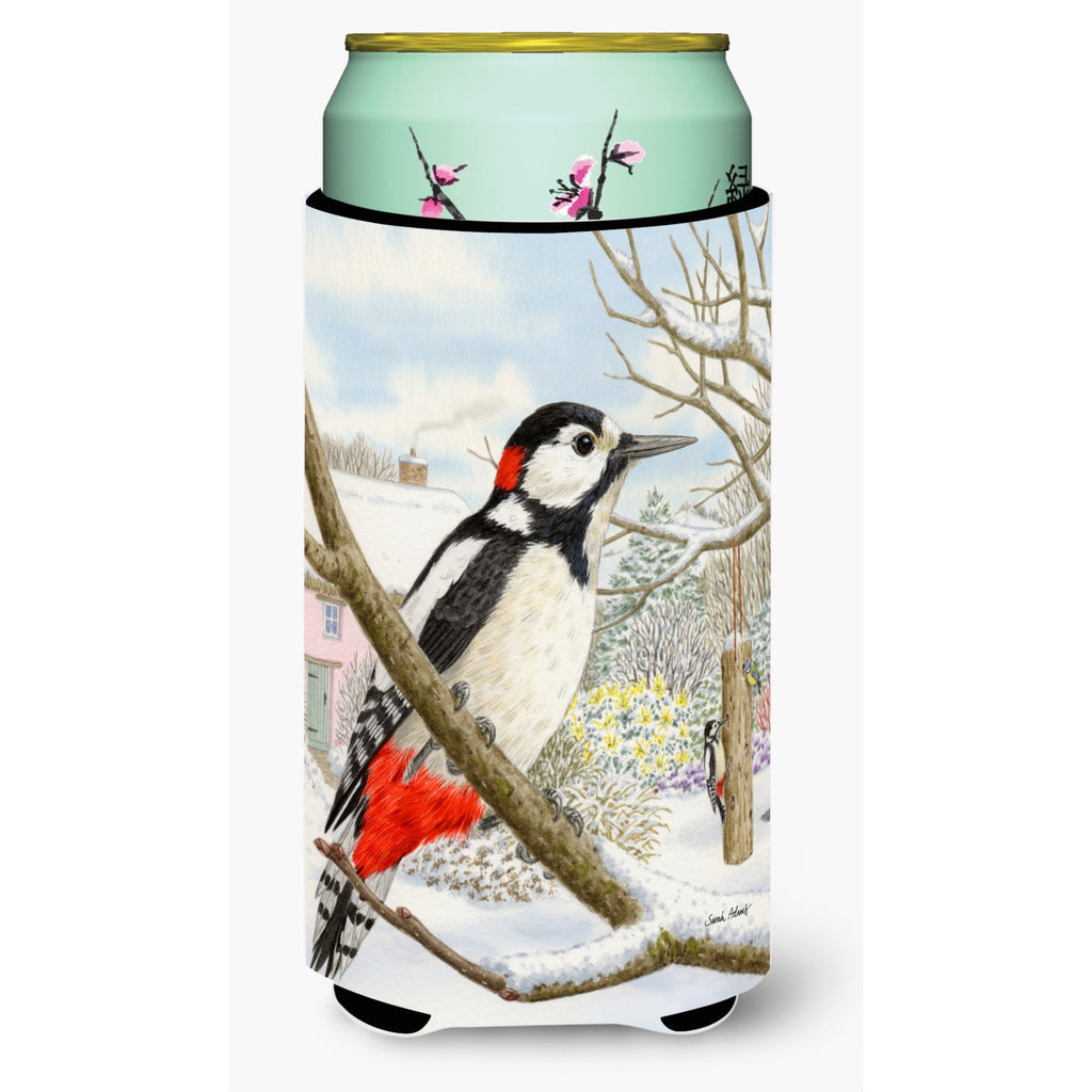 Caroline'S Treasures Spotted Woodpecker Tall Boy Koozie Hugger
