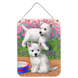 Caroline'S Treasures Westie Pups Wall Or Door Hanging Prints Asa2117Ds1216, 16Hx12W, Multicolor