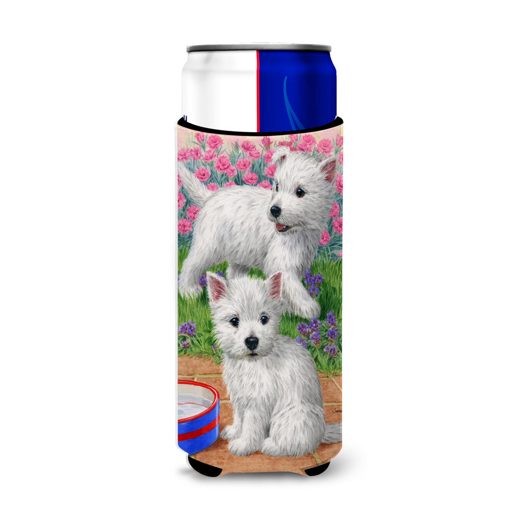 Caroline'S Treasures Westie Christmas Packages Michelob Ultra Koozies For Slim Cans - Thumbnail 2