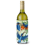 Caroline'S Treasures Kingfisher Family Wine Bottle Koozie Hugger, 750 Ml, Multicolor