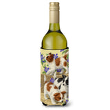 Caroline'S Treasures Papillon Pups Wine Bottle Koozie Hugger, 750 Ml, Multicolor