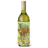Caroline'S Treasures Fallow Deer And Calf Wine Bottle Koozie Hugger, 750 Ml, Multicolor