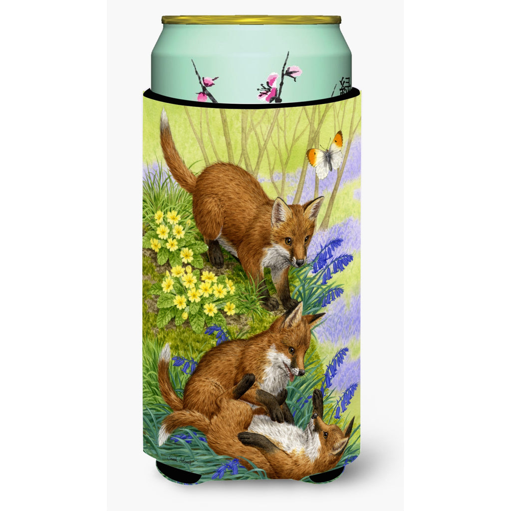 Caroline'S Treasures Fox Cubs Tall Boy Koozie Hugger - Thumbnail 2